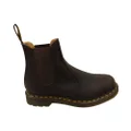 Dr Martens 2976 YS Crazy Horse Unisex Leather Chelsea Boots Dark Brown 12 UK Mens or 14 AUS Womens