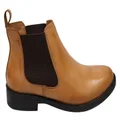 Via Paula Meredith Womens Comfortable Brazilian Leather Ankle Boots Tan 7 AUS or 38 EUR