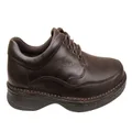 Slatters Award Mens Leather Wide Fit Comfort Shoes/Lace Ups Teak 8.5 UK