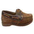 Bradok Mens Comfortable Leather Boat Shoes Made In Brazil Tan Multi 11 AUS or 45 EUR