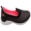 Adrun Dehlia Womens Comfortable Slip On Shoes Made In Brazil Black Pink 7 AUS or 38 EUR