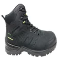 New Balance Contour Mens Leather Composite Toe 2E Wide Work Boots Black 9.5 US