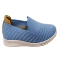 Homyped Jerico Womens Supportive Comfortable Slip On Casual Shoes Blue 6 US
