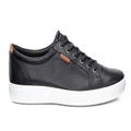 ECCO Mens Soft 7 Comfortable Leather Casual Lace Up Sneakers Shoes Black 6-6.5 AUS or 40 EUR