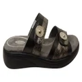 Scholl Orthaheel Sarah Womens Comfortable Memory Foam Slide Sandals Black 7 AUS or 38 EUR