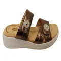 Scholl Orthaheel Sarah Womens Comfortable Memory Foam Slide Sandals Bronze 7 AUS or 38 EUR