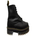 Dr Martens Unisex Leather Lace Up Audrick Boots Black 3 UK or 5 AUS Womens