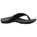 Axign Mens Comfortable Supportive Orthotic Flip Flops Thongs Grey/Black 10 US Mens