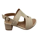 Dakota Eaglemont Womens Comfortable Low Heel Sandals Made In Brazil Beige 8 AUS or 39 EUR