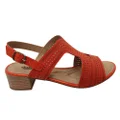 Dakota Eaglemont Womens Comfortable Low Heel Sandals Made In Brazil Red 9 AUS or 40 EUR