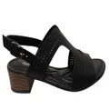 Dakota Eaglemont Womens Comfortable Low Heel Sandals Made In Brazil Black 9 AUS or 40 EUR
