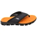 Pegada Blake Mens Comfortable Thongs Sandals Made In Brazil Navy Orange 9 AUS or 43 EUR