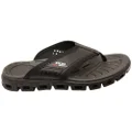 Pegada Blake Mens Comfortable Thongs Sandals Made In Brazil Black 10 AUS or 44 EUR