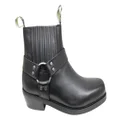 Slatters Rebel Mens Comfortable Leather Dress Boots Black 7.5 UK