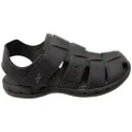 Itapua Parker Mens Comfortable Closed Toe Sandals Made In Brazil Black 12 AUS or 46 EUR