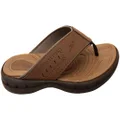 Itapua Marty Mens Comfortable Thongs Sandals Made In Brazil Brown 7 AUS or 41 EUR