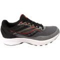 Saucony Mens Cohesion 15 Comfortable Athletic Shoes Charcoal Red 10 US or 28 cm