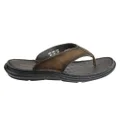 Savelli Wyatt Mens Comfortable Leather Thongs Sandals Made In Brazil Coffee 9 AUS or 43 EUR