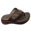 Pegada Sloan Mens Comfortable Leather Thongs Sandals Made In Brazil Brown 9 AUS or 43 EUR