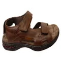 Pegada Sambo Mens Comfort Leather Adjustable Sandals Made In Brazil Brown 7 AUS or 41 EUR