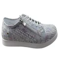 Cabello Comfort EG17P Womens Leather European Leather Casual Shoes White Print 8 AUS or 39 EUR