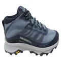 Merrell Moab Speed Mid GTX Womens Comfortable Hiking Boots Navy 5 US or 22 cm