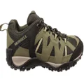 Merrell Mens Deverta 2 Comfortable Leather Hiking Shoes Olive 13 US or 31 cms