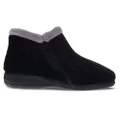 Scholl Orthaheel Dahlia Womens Comfort Supportive Boot Indoor Slippers Black 7 AUS