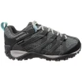 Merrell Womens Alverstone Waterproof Comfortable Leather Hiking Shoes Charcoal 7.5 US or 24.5 cm
