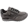 Caprice Comfort Mika Womens Extra Wide Comfort Leather Shoes Grey Multi 6 AUS or 37 EUR