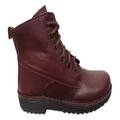 Naot Claudia Womens Leather Comfortable Supportive Lace Up Boots Bordo 4 AUS or 35 EUR