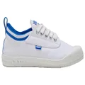Volley International Low Mens Casual Lace Up Shoes White/Blue 7 US or 6 AUS