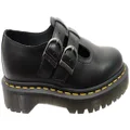 Dr Martens Womens 8065 II Bex Mary Jane Comfortable Leather Shoes Black Smooth 9 UK or Womens 11 AUS