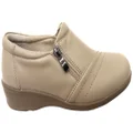 Scholl Orthaheel Leanne Womens Supportive Leather Comfort Shoes Latte 8 AUS or 39 EUR