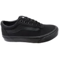 Vans Mens Ward Comfortable Lace Up Sneakers Black/Black 7 US Mens