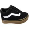 Vans Mens Ward Comfortable Lace Up Sneakers Black/Gum 8 US Mens