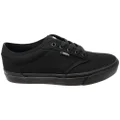 Vans Mens Atwood Canvas Comfortable Lace Up Sneakers Black/Black 7 US Mens