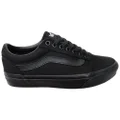 Vans Womens Ward Comfortable Lace Up Sneakers Black/Black 8 US Womens