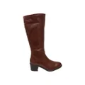 Caprice Anabel Womens Wide Fit Comfortable Leather Knee High Boots Cognac 9 AUS or 40 EUR