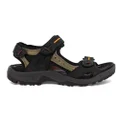 ECCO Mens Offroad Comfortable Leather Adjustable Sandals Black 8-8.5 AUS or 42 EUR