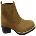 D Milton Orleans Mens Comfortable Leather Western Cowboy Chelsea Boots Sand 7 AUS or 41 EUR