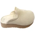 Pegada Mindy Womens Brazilian Closed Toe Open Back Comfort Slippers Cream 7 AUS or 38 EUR