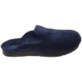 Pegada Marty Mens Brazilian Closed Toe Open Back Comfort Slippers Navy 7 AUS or 41 EUR