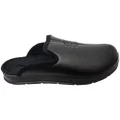 Pegada Marty Mens Brazilian Closed Toe Open Back Comfort Slippers Black Smooth 7 AUS or 41 EUR