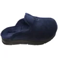 Pegada Marty Mens Brazilian Closed Toe Open Back Comfort Slippers Navy 9 AUS or 43 EUR