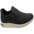 Ferricelli Perry Mens Brazilian Comfort Leather Slip On Casual Shoes Black 8 AUS or 42 EUR