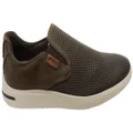 Ferricelli Perry Mens Brazilian Comfort Leather Slip On Casual Shoes Coffee 10 AUS or 44 EUR