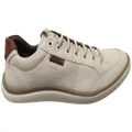 Ferricelli Richard Mens Brazilian Comfort Leather Slip On Casual Shoes Beige 9 AUS or 43 EUR
