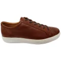 ECCO Mens Comfortable Leather Soft 7 Sports Classic Sneakers Tan 6-6.5 AUS or 40 EUR