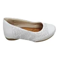Usaflex Amaris Womens Comfortable Leather Shoes Made In Brazil White 8 AUS or 39 EUR